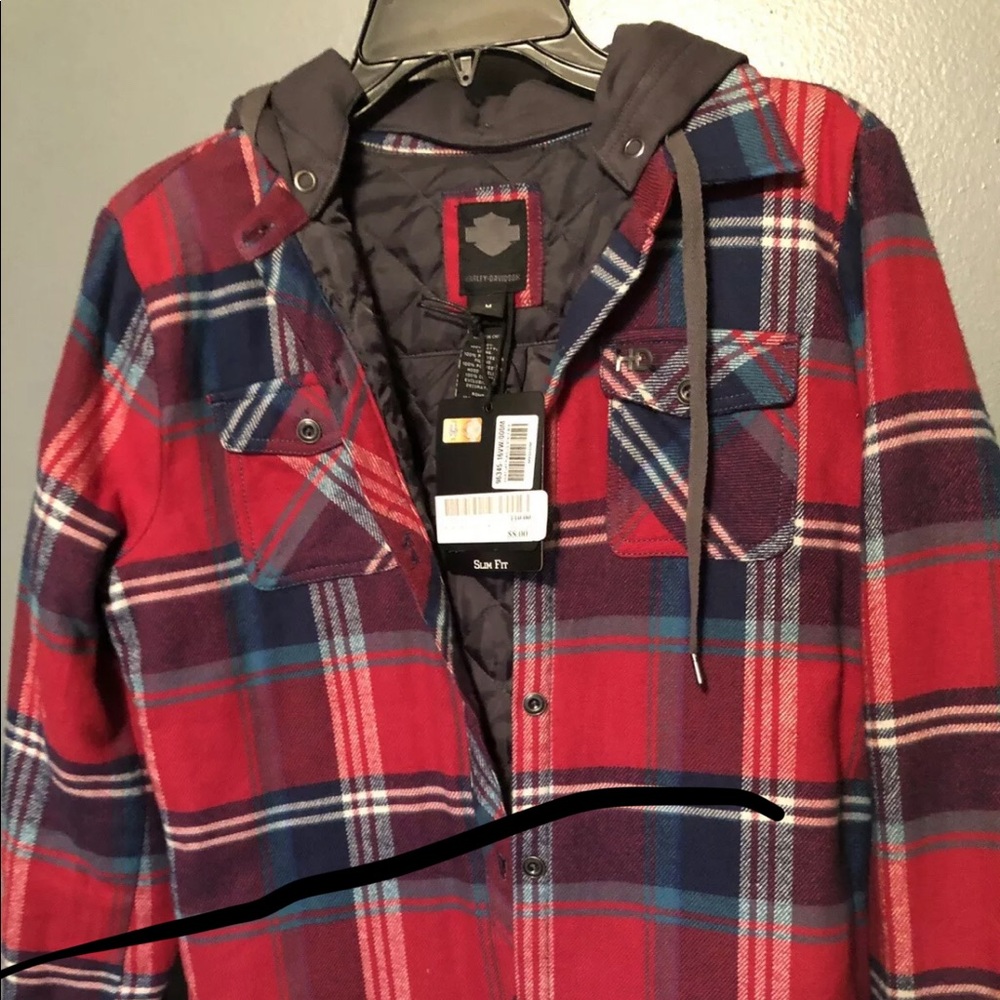 Super soft Harley Davidson flannel jacket